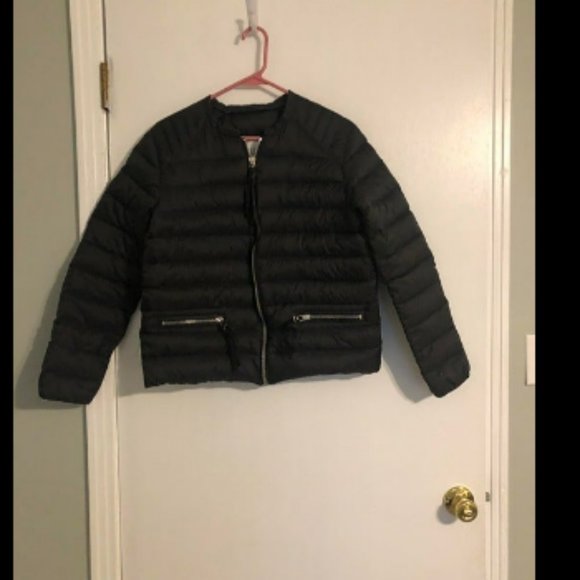 Sandro Jackets & Blazers - Sandro Puffer Down Fill Black Bomber Jacket Sz 3